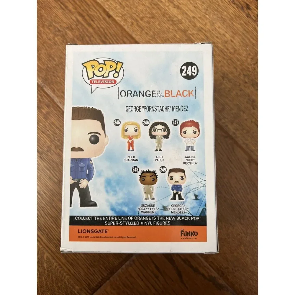 Funko POP! Orange is the New Black Figure- GEORGE (Pornstache)‎ MENDEZ #249